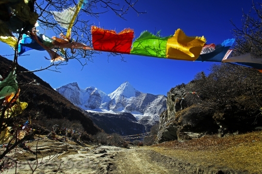 Devostock Tibetan Inagi Prayer Flags