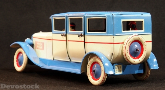 Devostock Tin Car Toy Old