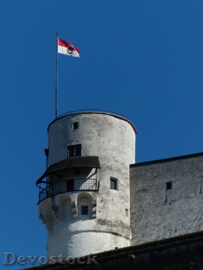 Devostock Tower Flag Austria Castle