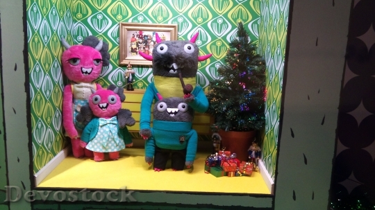 Devostock Toys Family Fabric Window
