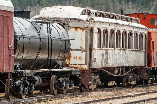 Devostock Train Antique Cars Passenger