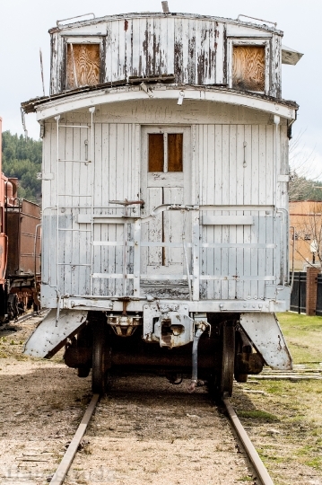Devostock Train Caboose Antique Cars