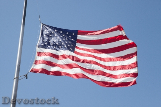 Devostock United States Flag Flagpole