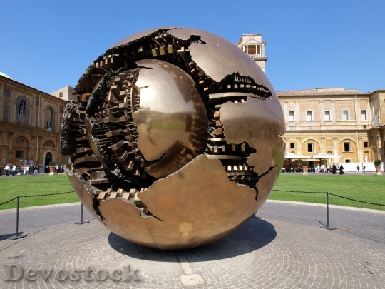 Devostock Vatican Museum Sculpture Monument