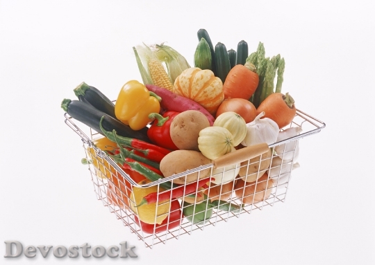 Devostock Vegetables In Basket