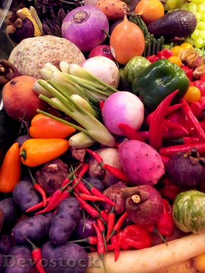Devostock Vegetables Types Colors Fruit