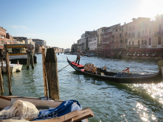 Devostock Venice Gondola Water Boat