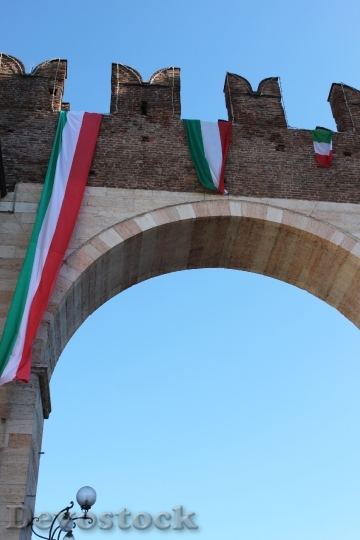 Devostock Verona Italy Flag Door