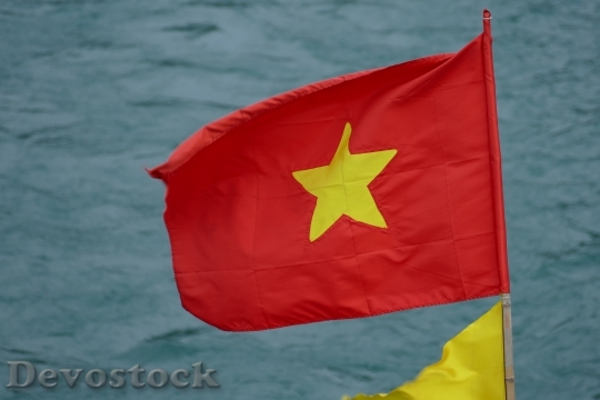 Devostock Vietnam Halong Flag Flutter