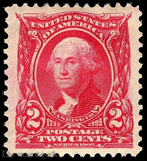 Devostock Washington Stamp 2c 1903