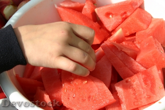 Devostock Watermelon Healthy Fruit Red