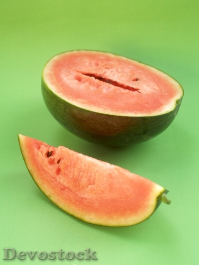 Devostock Watermelon Slice Isolated Seeded 2