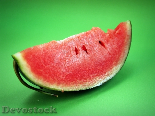 Devostock Watermelon Slice Isolated Seeded 4