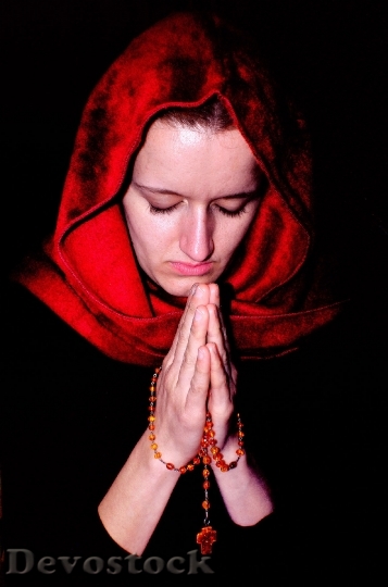 Devostock Woman People Prayer Religion