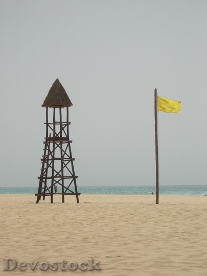 Devostock Yellow Flag Warning Sandy