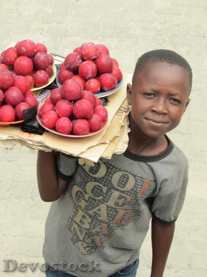 Devostock Zambia Seller Boy Fruit