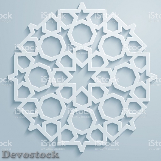 Devostock geometric-ornament-arabic-round-pattern-background$2