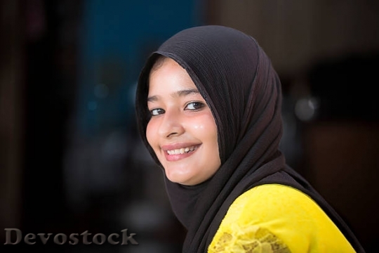 Devostock portrait-of-a-young-muslim-woman-with-traditional-$1