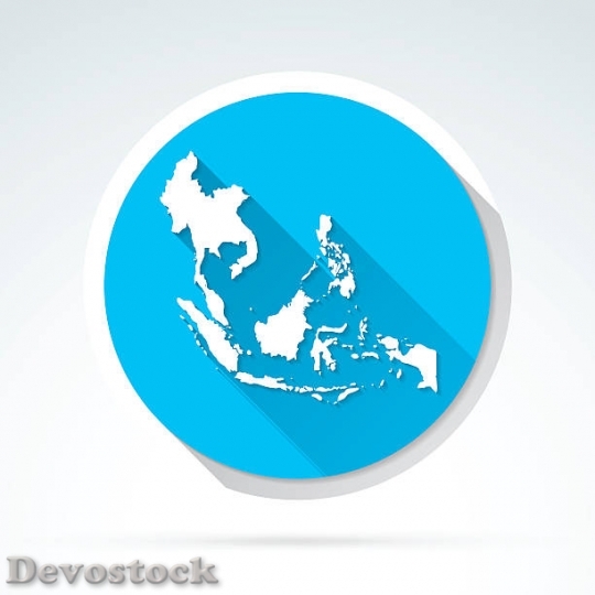 Devostock southeast-asia-map-icon-flat-design-long-shadow-ve$1