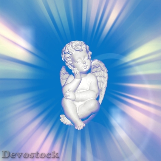 Devostock Angel Background Guardian Angel