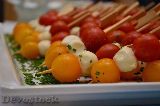 Devostock Aperitif Snack Tomato Mozzarella