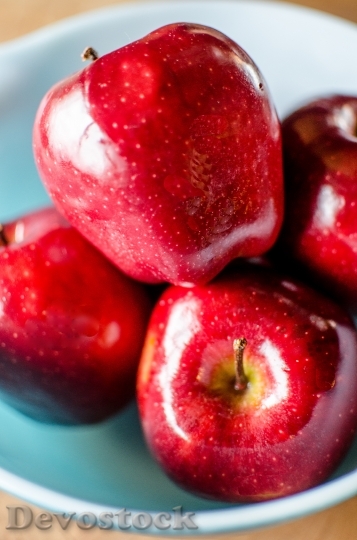 Devostock Apples Fruit Red Apple 1