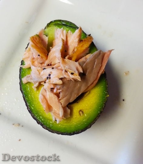 Devostock Avocado Salmon Lunch Healthy