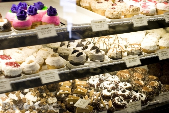 Devostock Bake Shop Cupcakes Display
