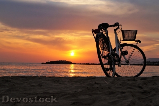 Devostock Bike Bicycle Velocipede Beach