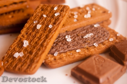 Devostock Biscuits Crackers Chocolate Snack 0