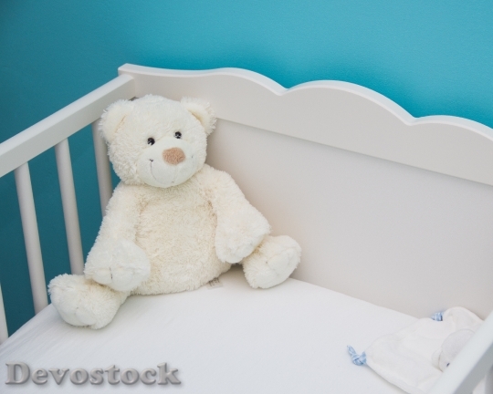 Devostock Blue Bed Cute 2756