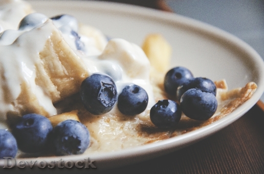 Devostock Blueberries Pancake Breakfast 919029