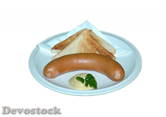 Devostock Bockwurst Eat Food Nutrition 0