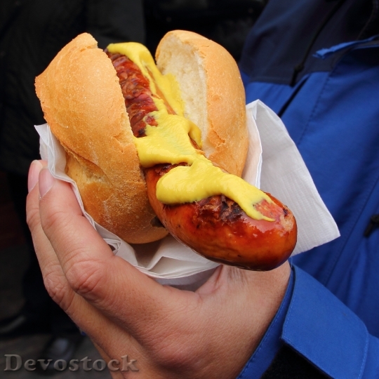 Devostock Bratwurst Sausage Fast Food