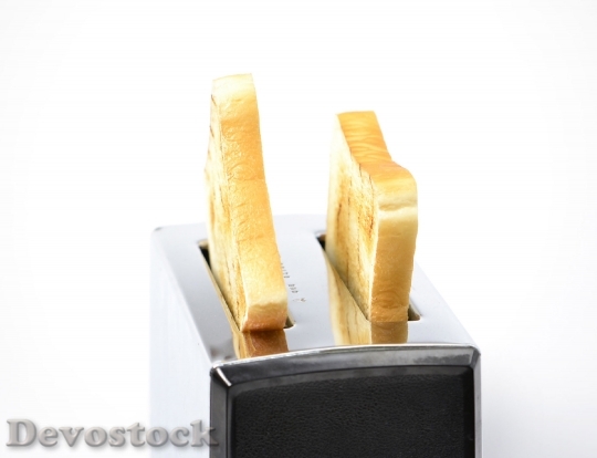 Devostock Bread Toaster Over White