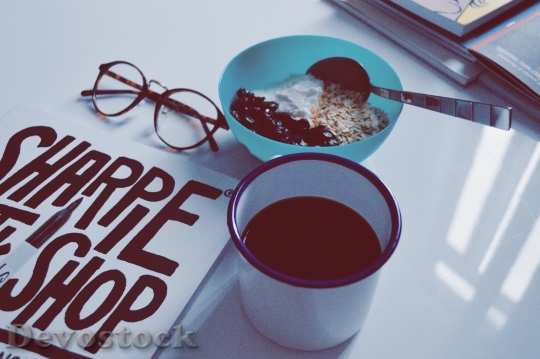 Devostock Breakfast Morning Coffee Cup