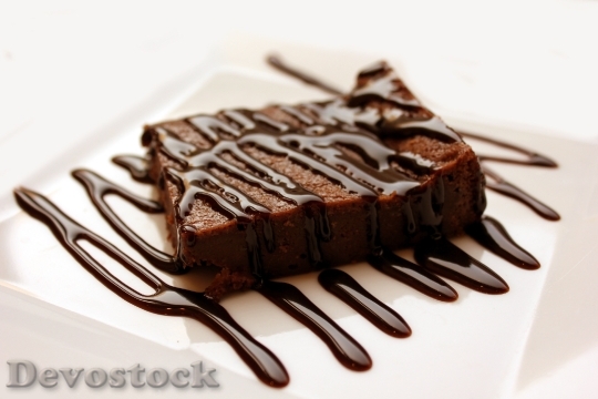 Devostock Brownie Dessert Cake Sweet