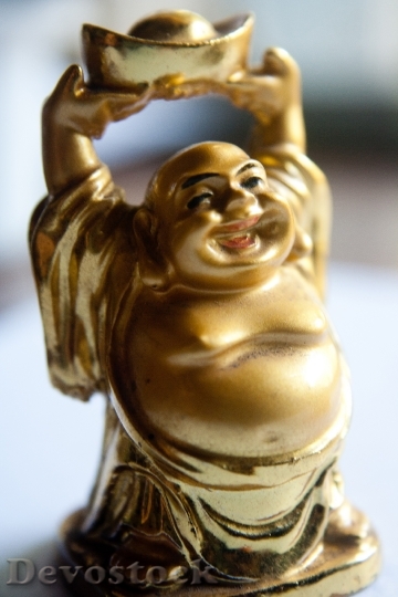 Devostock Buddha Laughing Figure Fat