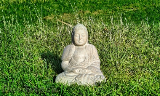 Devostock Buddha Statue Culture Harmony