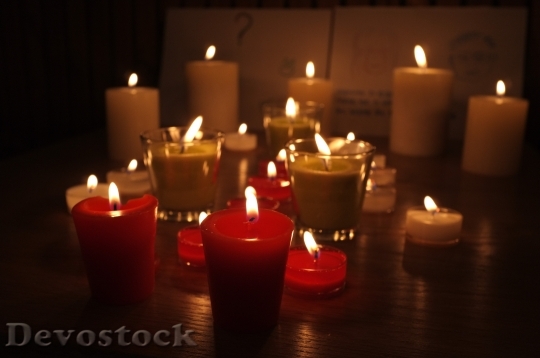 Devostock Candle Candle Light Calm