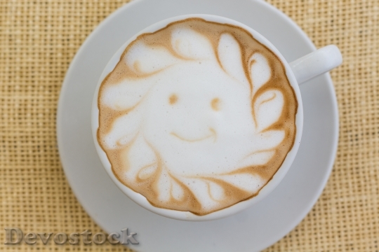 Devostock Cappuccino Beverage In Morning 12