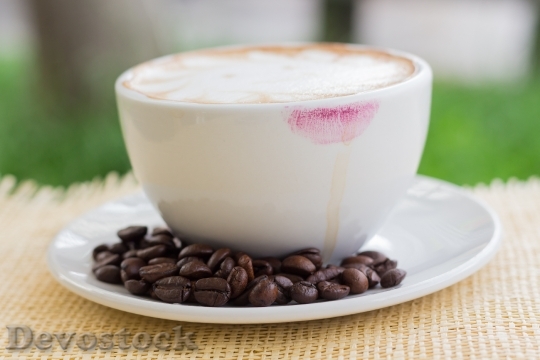 Devostock Cappuccino Beverage In Morning 8