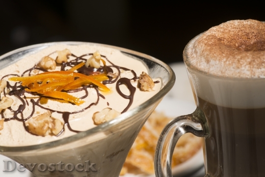 Devostock Capuccino Food Drink Coffee