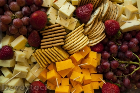 Devostock Cheese Platter Food Snack