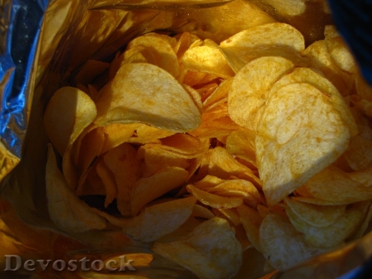 Devostock Chips Food Cuddly Bag