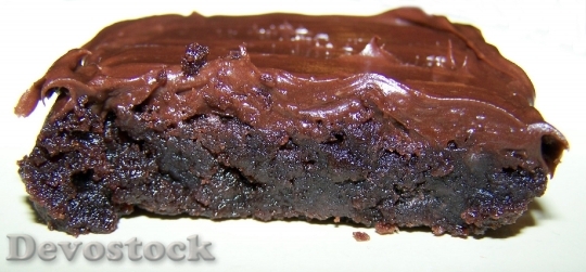 Devostock Chocolate Brownie Cake Food