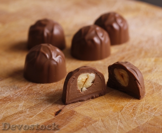 Devostock Chocolate Pralines Candy Bon