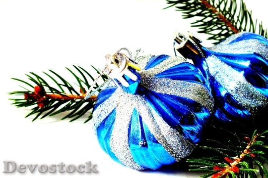 Devostock Christmas Baubles Bauble Holidays 4