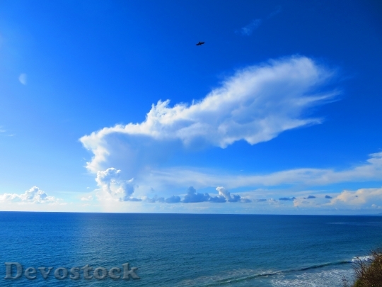 Devostock Clouds Ocean Sky Horizon