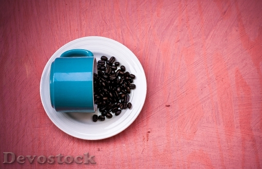 Devostock Coffee Beans Blue Red